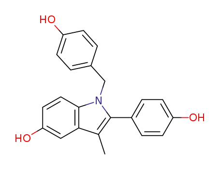 1-(4-Hydroxybenzyl)-2-(4-hydroxyphenyl)-3-methyl-1h-indol-5-ol