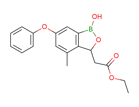 (1-hydroxy-4-methyl-6-phenoxy-1,3-dihydro-benzo[c][1,2]oxaborol-3-yl)-acetic acid ethyl ester