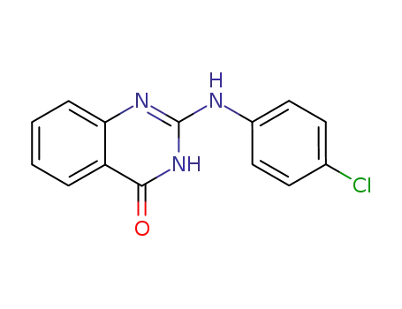 Molecular Structure of 60420-44-2 (2-(4-CHLOROANILINO)-4(3H)-QUINAZOLINONE)