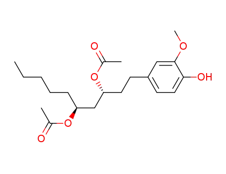 Molecular Structure of 143615-75-2 (Diacetoxy-6-gingerdiol)
