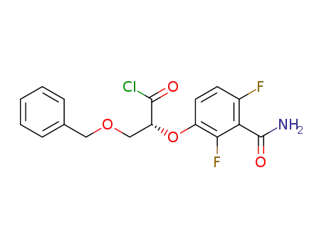(R)-3-(benzyloxy)-2-(3-carbamoyl-2,4-difluorophenoxy)propanoyl chloride