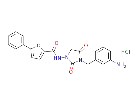 N-[3-(3-aminobenzyl)-2,4-dioxoimidazolidin-1-yl]-5-phenyl-2-furamide hydrochloride