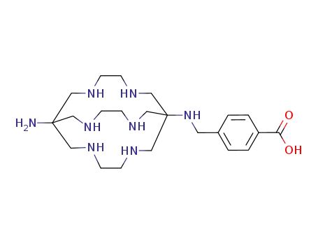 4-((8-amino-3,6,10,13,16,19-hexaazabicyclo[6.6.6]icosane-1-ylamino)methyl)benzoic acid