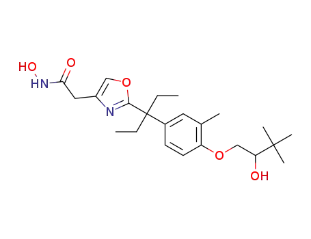 N-hydroxy-2-(2-(3-(4-(2-hydroxy-3,3-dimethylbutoxy)-3-methylphenyl)pentan-3-yl)oxazol-4-yl)acetamide
