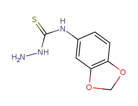 Molecular Structure of 206761-71-9 (4-(3,4-METHYLENEDIOXYPHENYL)-3-THIOSEMICARBAZIDE)