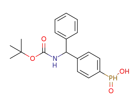 4-((tert-butoxycarbonylamino)(phenyl)methyl)phenylphosphinic acid