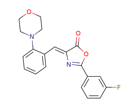 Molecular Structure of 1447964-11-5 ((Z)-2-(3-fluorophenyl)-4-(2-morpholinobenzylidene)-oxazol-5(4H)-one)