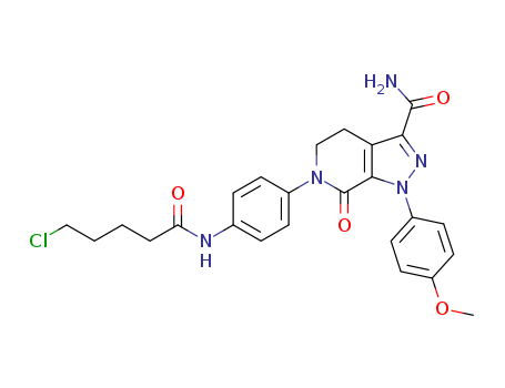 6-(4-(5-chloropentanamido)phenyl)-1-(4-methoxyphenyl)-7-oxo-4,5,6,7-tetrahydro-1H-pyrazolo[3,4-c]pyridine-3-carboxamide