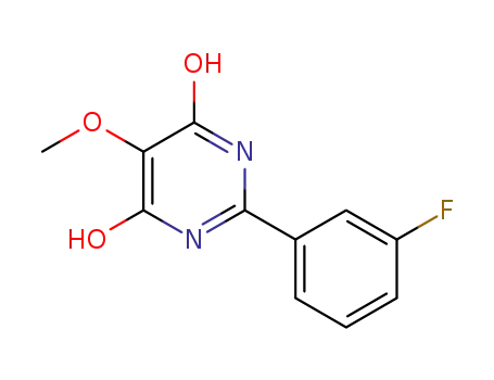 Molecular Structure of 1303588-01-3 (2-(3-fluorophenyl)-5-ethoxypyrimidin-4,6-diol)