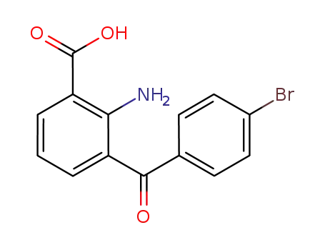 Molecular Structure of 241496-82-2 (2-AMino-3-(4-broMobenzoyl)benzoic Acid)