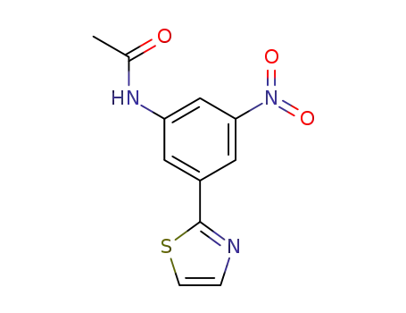 N-(3-nitro-5-(thiazol-2-yl)phenyl)acetamide
