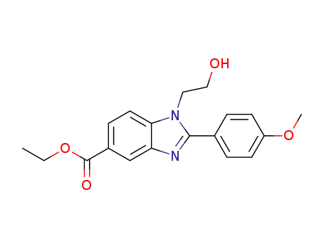 ethyl 1-(2-hydroxyethyl)-2-(4-methoxyphenyl)-1H-benzimidazole-5-carboxylate
