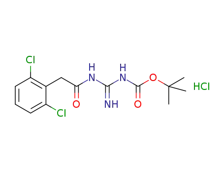 Molecular Structure of 1364788-97-5 (guanfacine tert-butyl carbamate hydrochloride)