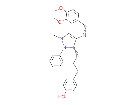 3-4-dimethoxybenzylidene-4-aminoantipyrinyl-4-aminoethyl-phenol