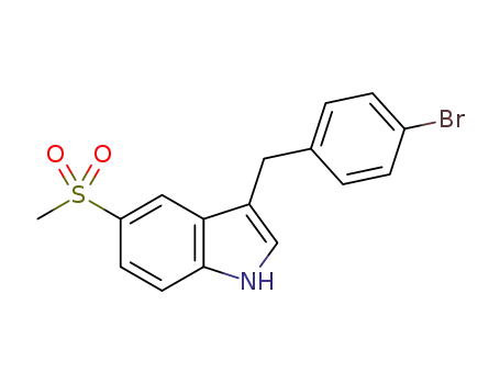 3-(4-bromobenzyl)-5-(methylsulfonyl)-1H-indole