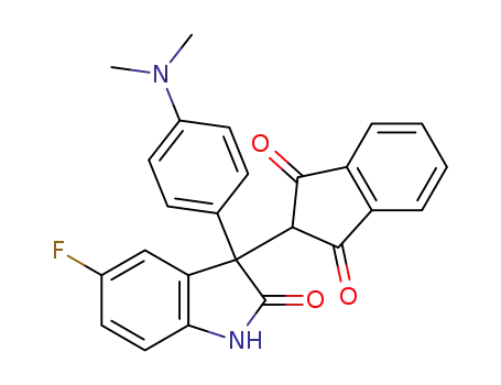 2-(3-(4-(dimethylamino)phenyl)-5-fluoro-2-oxoindolin-3-yl)-1H-indene-1,3(2H)-dione