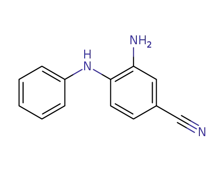 Molecular Structure of 68765-52-6 (3-AMino-4-(phenylaMino)benzonitrile)