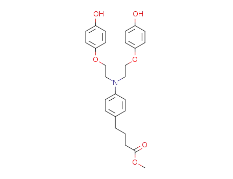 methyl 4-(4-(bis(2-(4-hydroxyphenoxy)ethyl)amino)phenyl)butanoate