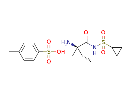 (1R,2S)-1-Amino-N-(cyclopropylsulfonyl)-2-ethenylcyclopropanecarboxamide 4-methylbenzenesulfonate (1:1)