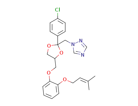1-{2-(4-chlorophenyl)-4-[2-(3-methyl-but-2-enyloxy)phenoxymethyl]-[1,3]-dioxolan-2-ylmethyl}-1H-[1,2,4]-triazole