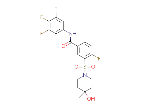Molecular Structure of 1445792-92-6 (C<sub>19</sub>H<sub>18</sub>F<sub>4</sub>N<sub>2</sub>O<sub>4</sub>S)