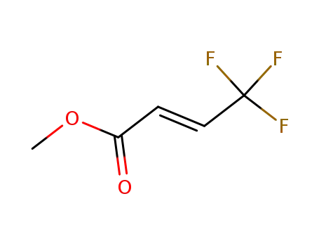 Molecular Structure of 189287-30-7 (2-Butenoic acid, 4,4,4-trifluoro-, methyl ester, (2E)-)
