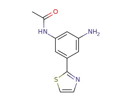 N-(3-amino-5-(thiazol-2-yl)phenyl)acetamide