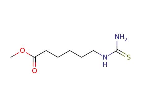 Molecular Structure of 98998-60-8 (METHYL 6-[(AMINOCARBONOTHIOYL)AMINO]HEXANOATE)