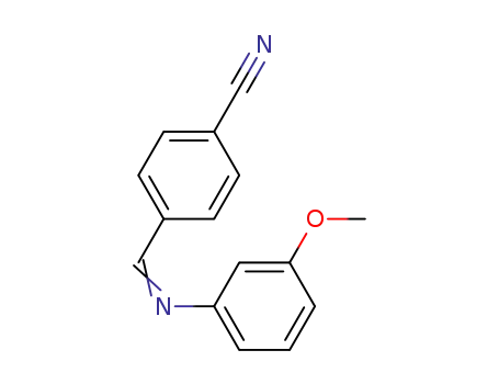 Molecular Structure of 147300-17-2 (4-{[(3-methoxyphenyl)imino]methyl}benzonitrile)