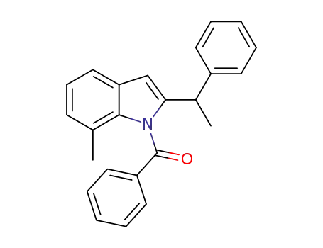 (7-methyl-2-(1-phenylethyl)-1H-indol-1-yl)(phenyl)methanone