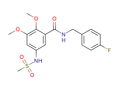 N-(4-fluorobenzyl)-2,3-dimethoxy-5-(methylsulfonamido)benzamide