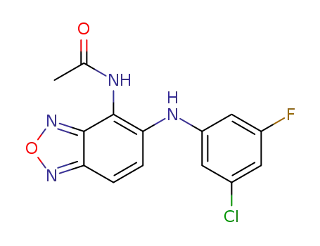 C<sub>14</sub>H<sub>10</sub>ClFN<sub>4</sub>O<sub>2</sub>