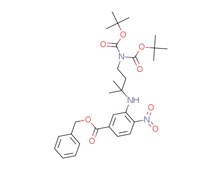 benzyl 3-({4-[bis(tert-butoxycarbonyl)amino]-2-methylbutan-2-yl}amino)-4-nitrobenzoate