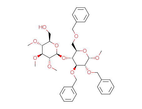 methyl (2,3,4-tri-O-methyl-β-D-glucopyranosyl)-(1->4)-2,3,6-tri-O-benzyl-α-D-glucopyranoside