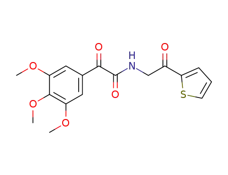 N-(2-thiophen-2-yl-2-oxoethyl)-2-(3,4,5-trimethoxyphenyl)-2-oxoacetamide