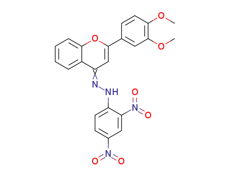4H-1-Benzopyran-4-one, 2-(3,4-dimethoxyphenyl)-,
(2,4-dinitrophenyl)hydrazone