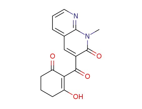 Molecular Structure of 1239164-04-5 (3-(2-hydroxy-6-oxo-1-cyclohexenecarbonyl)-1-methyl-1,8-naphthyridin-2(1H)-one)