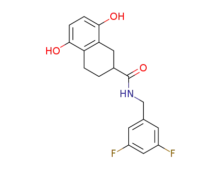 N-[(3,5-difluorophenyl)methyl]-5,8-dihydroxytetralin-2-carboxamide
