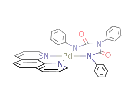 Pd(1,10-phenanthroline){N(C<sub>6</sub>H<sub>5</sub>)C(O)N(C<sub>6</sub>H<sub>5</sub>)C(O)N(C<sub>6</sub>H<sub>5</sub>)}
