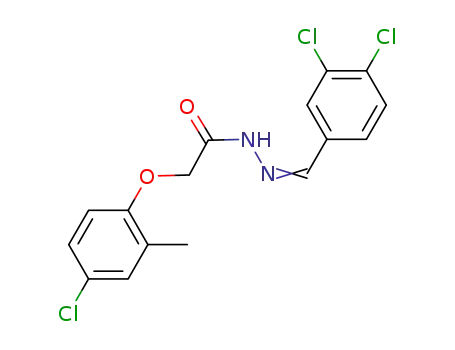 2-(4-chloro-2-methylphenoxy)-N'-[(3,4-dichlorophenyl)methylidene]acetohydrazide