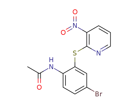 N-(4-bromo-2-((3-nitropyridin-2-yl)thio)phenyl)acetamide