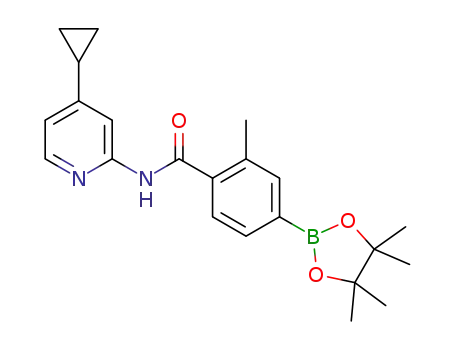 N-(4-cyclopropylpyridin-2-yl)-2-methyl-4-(4,4,5,5-tetramethyl-1,3,2-dioxaborolan-2-yl)benzamide