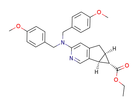 4-[bis-(4-methoxy-benzyl)-amino]-1,1a,6,6a-tetrahydro-3-aza-cyclopropa[a]-indene-1-carboxylic acid ethyl ester