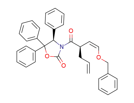 (2'R,4R,Z)-3-(4'-benzyloxyl-2'-allylbut-3'-enoyl)-4,5,5-triphenyloxazolidinone