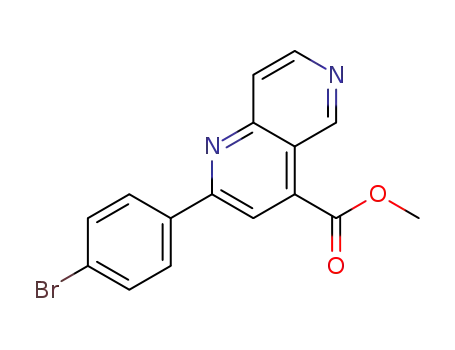 methyl 2-(4-bromophenyl)-1,6-naphthyridine-4-carboxylate