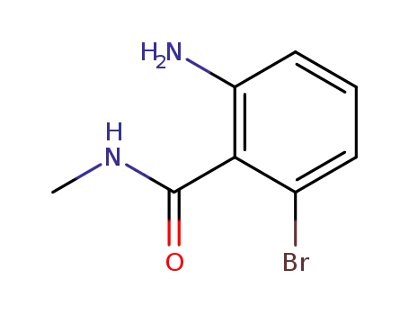 Molecular Structure of 1410973-85-1 (2-amino-6-bromo-N-methylbenzamide)