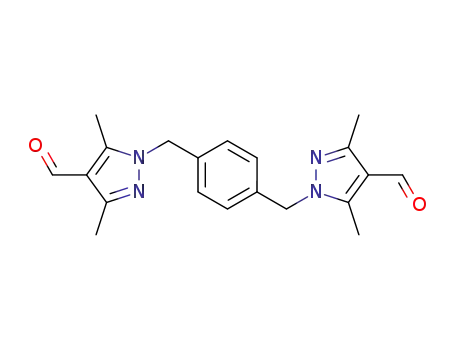 1,1'-(benzene-1,4-diyldimethylene)-bis(3,5-dimethyl-1H-pyrazole-4-carbaldehyde)