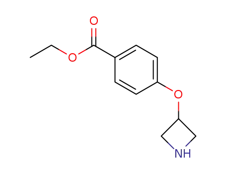 Molecular Structure of 954224-48-7 (4-(Azetidin-3-yloxy)-benzoic acid ethyl ester)