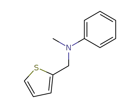 Molecular Structure of 53119-23-6 (N-methyl-N-(thiophen-2-ylmethyl)aniline)