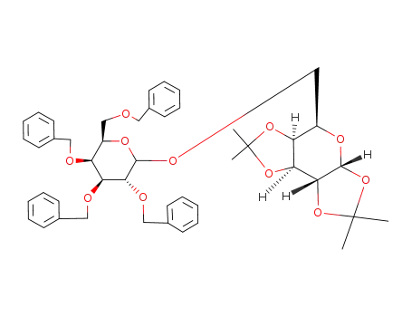 2,3,4,6-tetra-O-benzyl-D-galactopyranosyl-(1->6)-1,2:3,4-di-O-isopropylidene-α-D-galactopyranoside